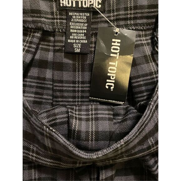 Hot Topic Plaid Pleated Mini Skirt & Suspenders NWT | Size S - Picture 3 of 3
